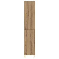 Credenza 2 pcs Rovere artigianale Legno multistrato 3415918