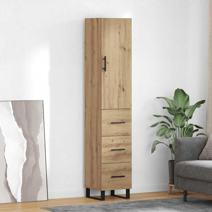 Credenza con cassetto Rovere artigianale 34,5 x 34 x 180 cm 3415930