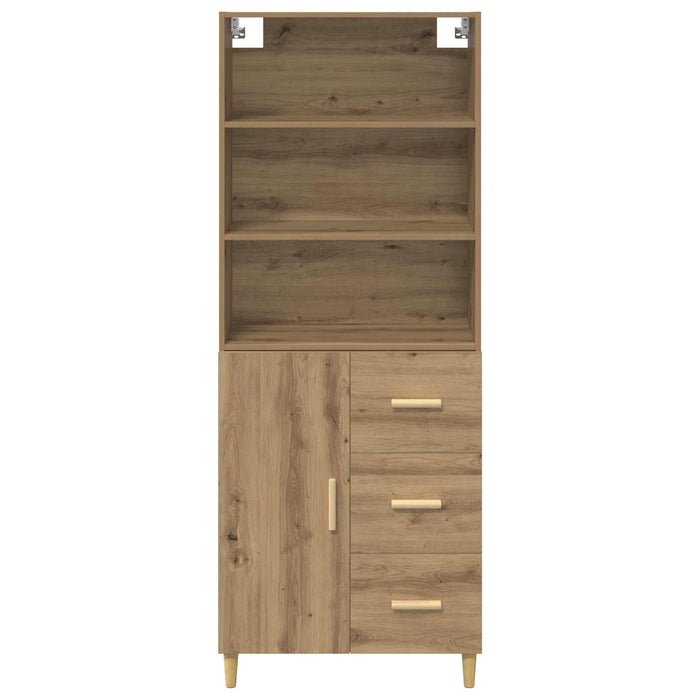 Credenza con cassetto Rovere artigianale 69,5 x 32,5 x 180 cm 3415935