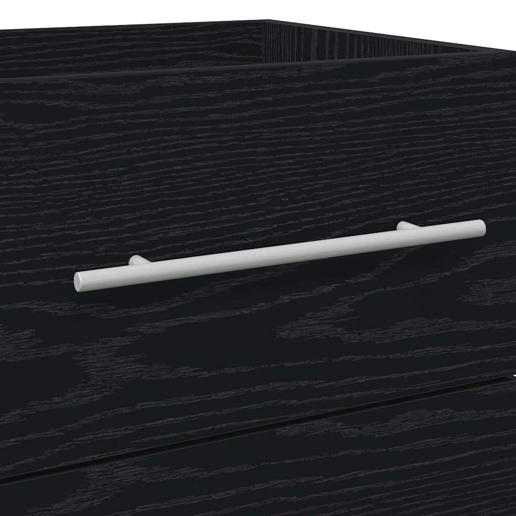 Armadio per Lavabo da Bagno con cassetto Nero 42 x 39 x 52 cm 3415937