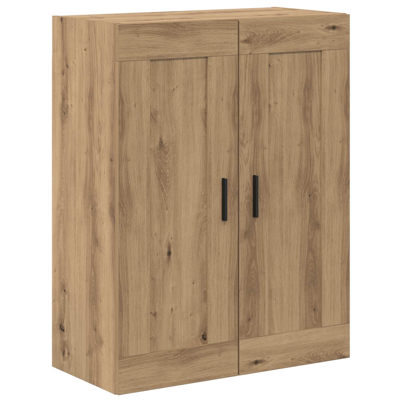 Credenza 2 pz-Set di 2 Buffet-Armadio da cucina Rovere artigianale Legno Stratificato e Vetro 426808