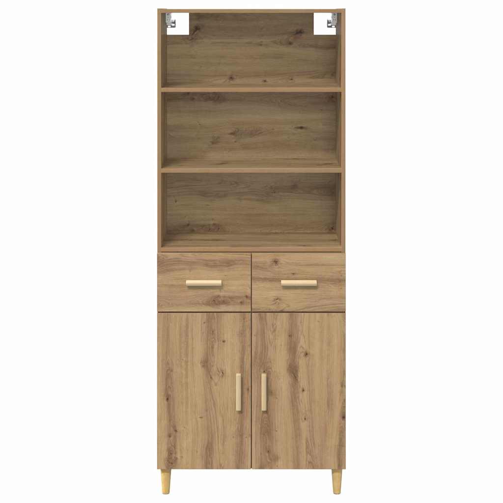 Credenza con cassetto Rovere artigianale 69,5 x 32,5 x 180 cm 3415943
