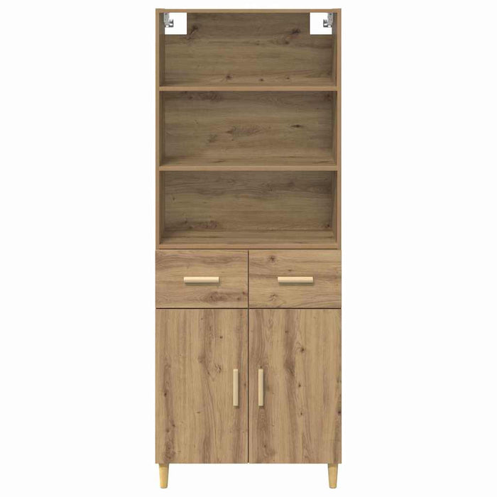 Credenza con cassetto Rovere artigianale 69,5 x 32,5 x 180 cm 3415943
