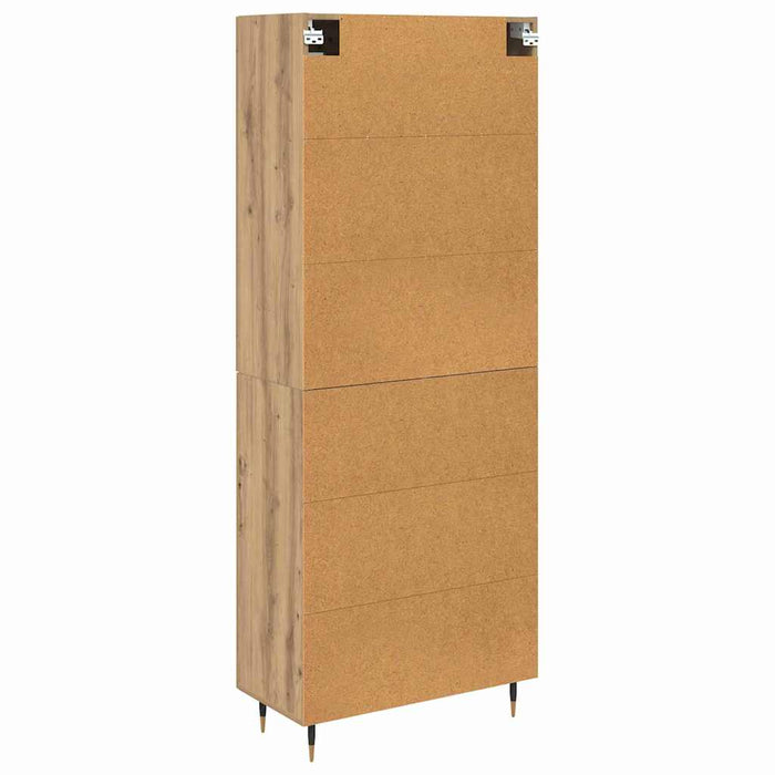 Credenza 2 pcs Rovere artigianale 69,5 x 34 x 180 cm 3415944