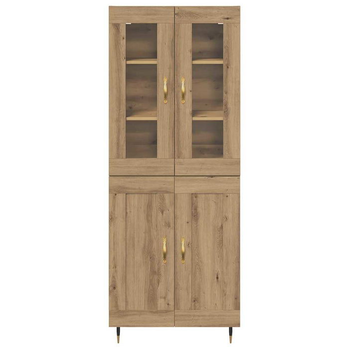 Credenza 2 pcs Rovere artigianale 69,5 x 34 x 180 cm 3415944