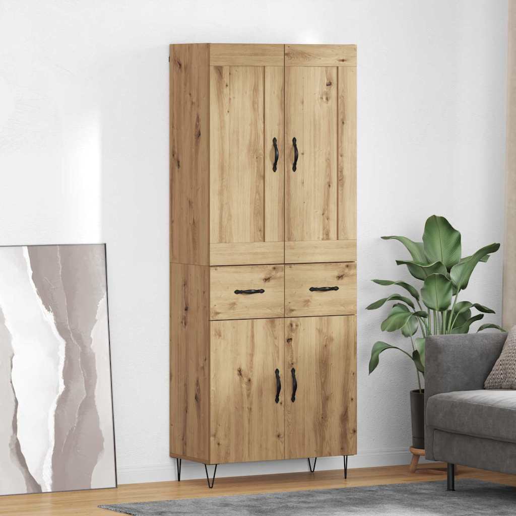 Credenza con cassetto Rovere artigianale 69,5 x 34 x 180 cm 3415946