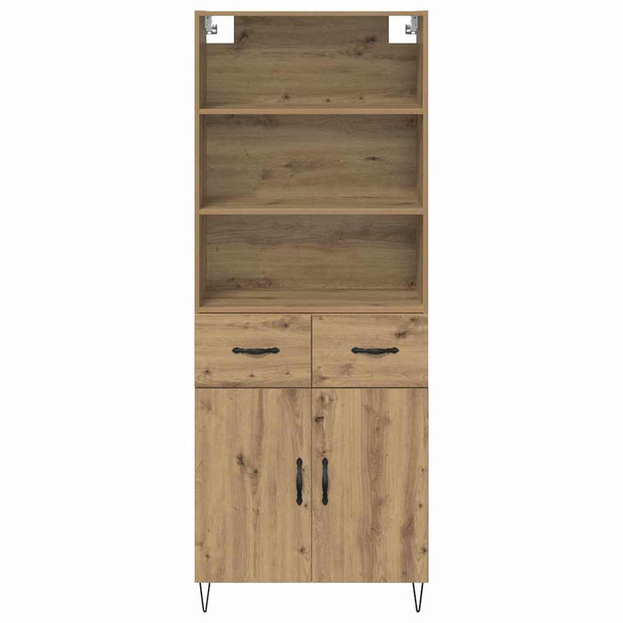 Credenza con cassetto Rovere artigianale 69,5 x 32,5 x 180 cm 3415947