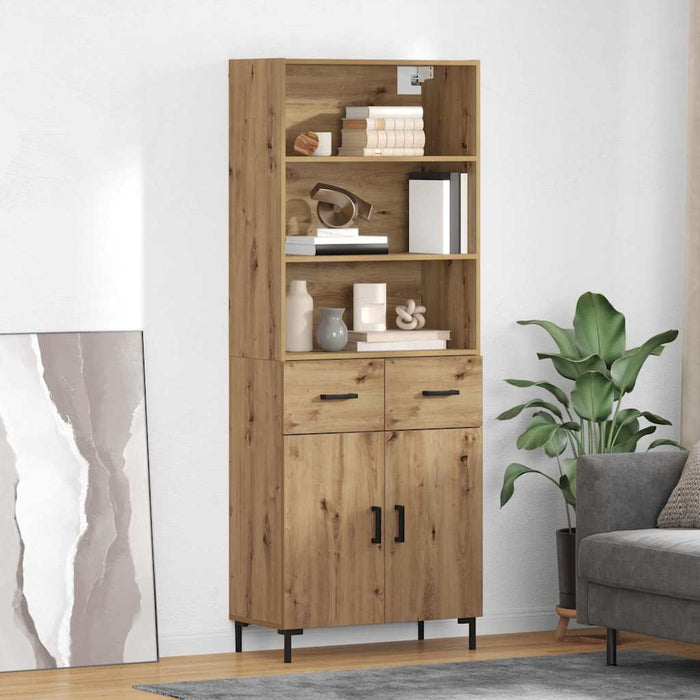 Credenza con cassetto Rovere artigianale 69,5 x 32,5 x 180 cm 3415960
