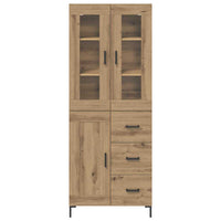 Credenza 2 pcs Rovere artigianale 69,5 x 34 x 180 cm 3415990