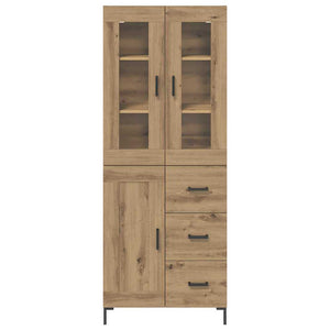 Credenza 2 pcs Rovere artigianale 69,5 x 34 x 180 cm 3415990