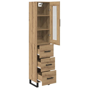 Credenza con cassetto Rovere artigianale 69,5 x 34 x 180 cm 3416000