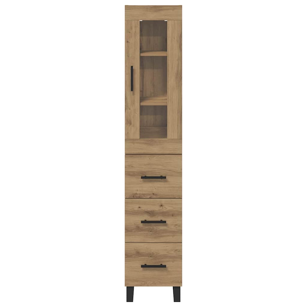 Credenza con cassetto Rovere artigianale 69,5 x 34 x 180 cm 3416000