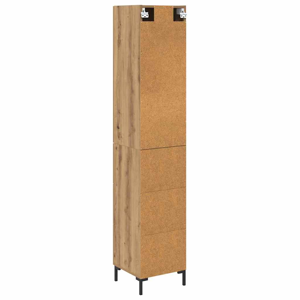 Credenza con cassetto Rovere artigianale 69,5 x 34 x 180 cm 3416001