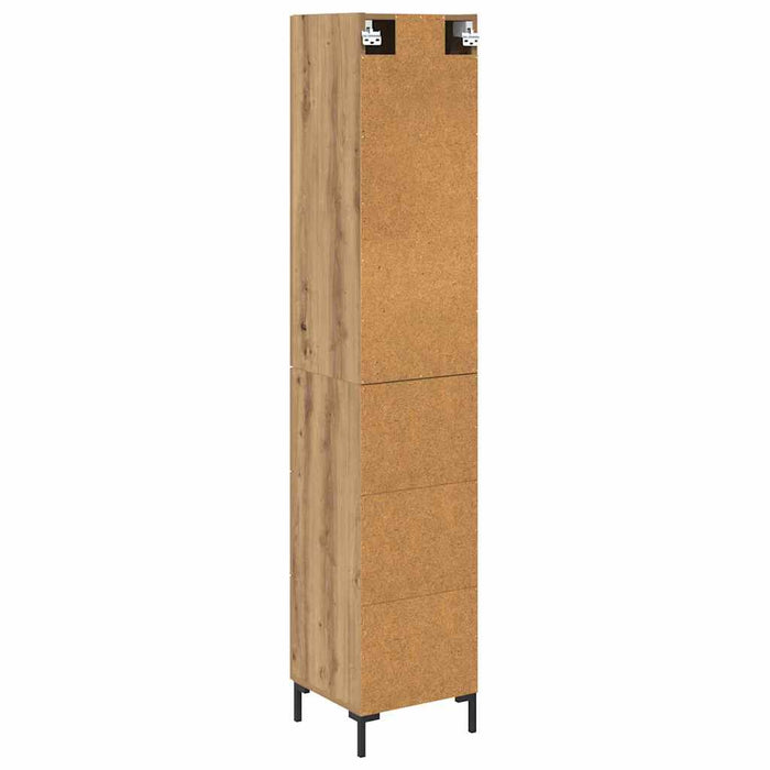 Credenza con cassetto Rovere artigianale 69,5 x 34 x 180 cm 3416001