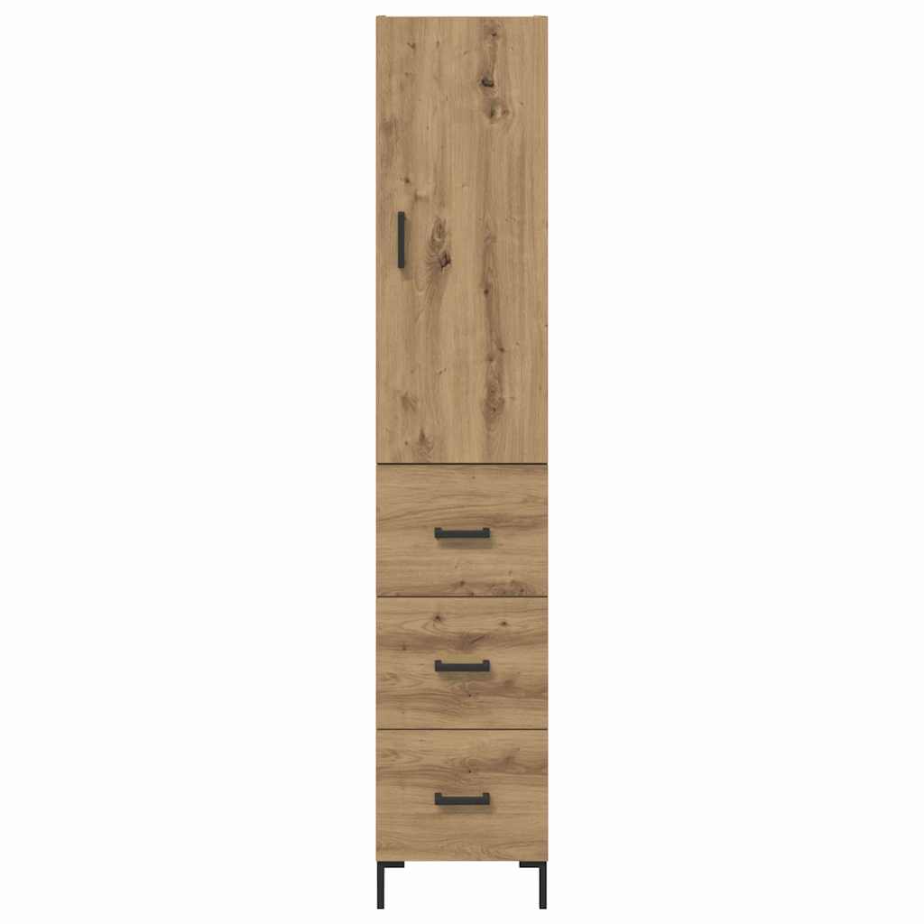 Credenza con cassetto Rovere artigianale 69,5 x 34 x 180 cm 3416001