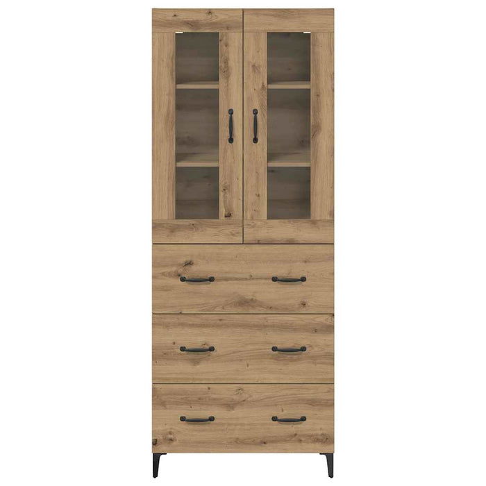 Credenza con cassetto Rovere artigianale 69,5 x 34 x 180 cm 3416003