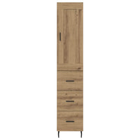 Credenza con cassetto Rovere artigianale 34,5 x 34 x 180 cm 3416009