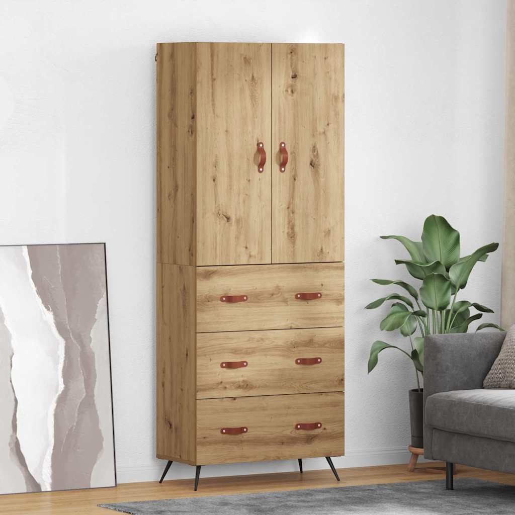 Credenza con cassetto Rovere artigianale 69,5 x 34 x 180 cm 3416011