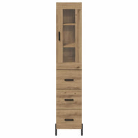 Credenza con cassetto Rovere artigianale 34,5 x 34 x 180 cm 3416017