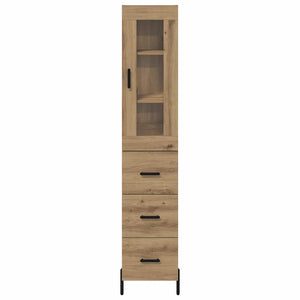 Credenza con cassetto Rovere artigianale 34,5 x 34 x 180 cm 3416017