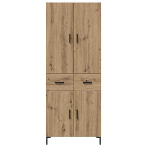 Credenza con Cassetto-Buffet-Armadio da cucina Rovere artigianale 69,5 x 34 x 180 cm 676382