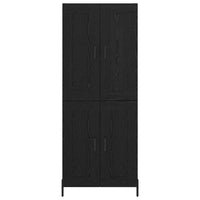 Credenza 2 pcs Rovere Nero 69,5 x 34 x 180 cm Legno multistrato 3416060