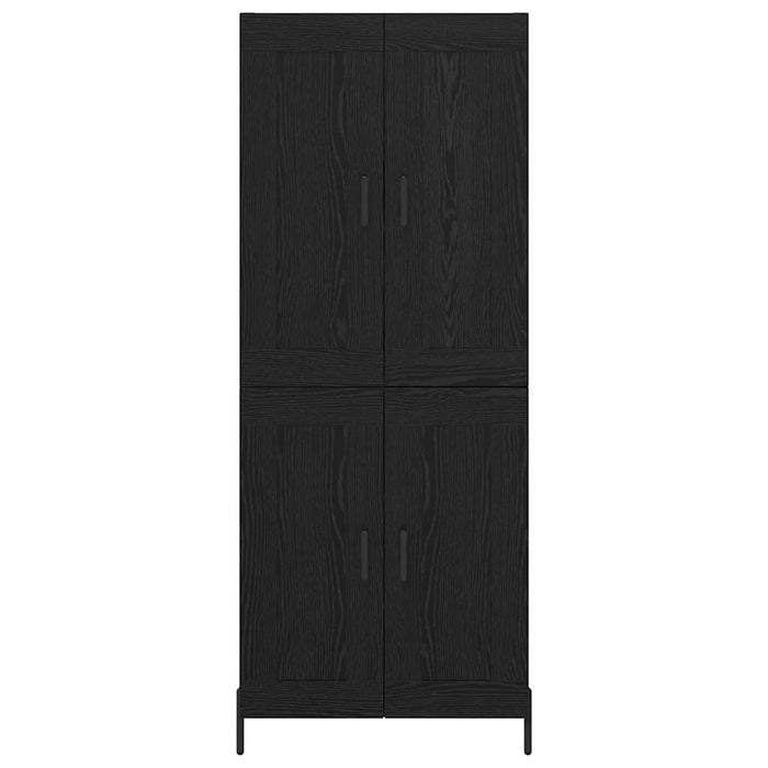 Credenza 2 pcs Rovere Nero 69,5 x 34 x 180 cm Legno multistrato 3416060