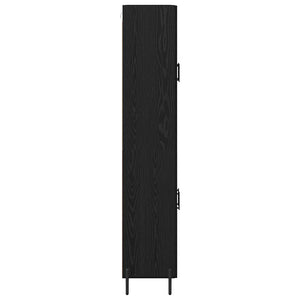 Credenza 2 pcs Rovere Nero 69,5 x 34 x 180 cm Legno multistrato 3416060