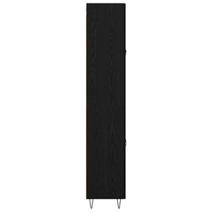 Credenza Rovere Nero 69,5 x 34 x 180 cm Legno multistrato 3416067