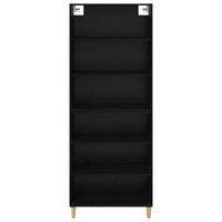 Credenza 2 pcs Rovere Nero 69,5 x 32,5 x 180 cm 3416080