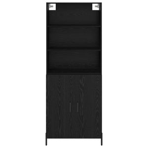 Credenza 2 pcs Rovere Nero 69,5 x 34 x 180 cm Legno multistrato 3416085