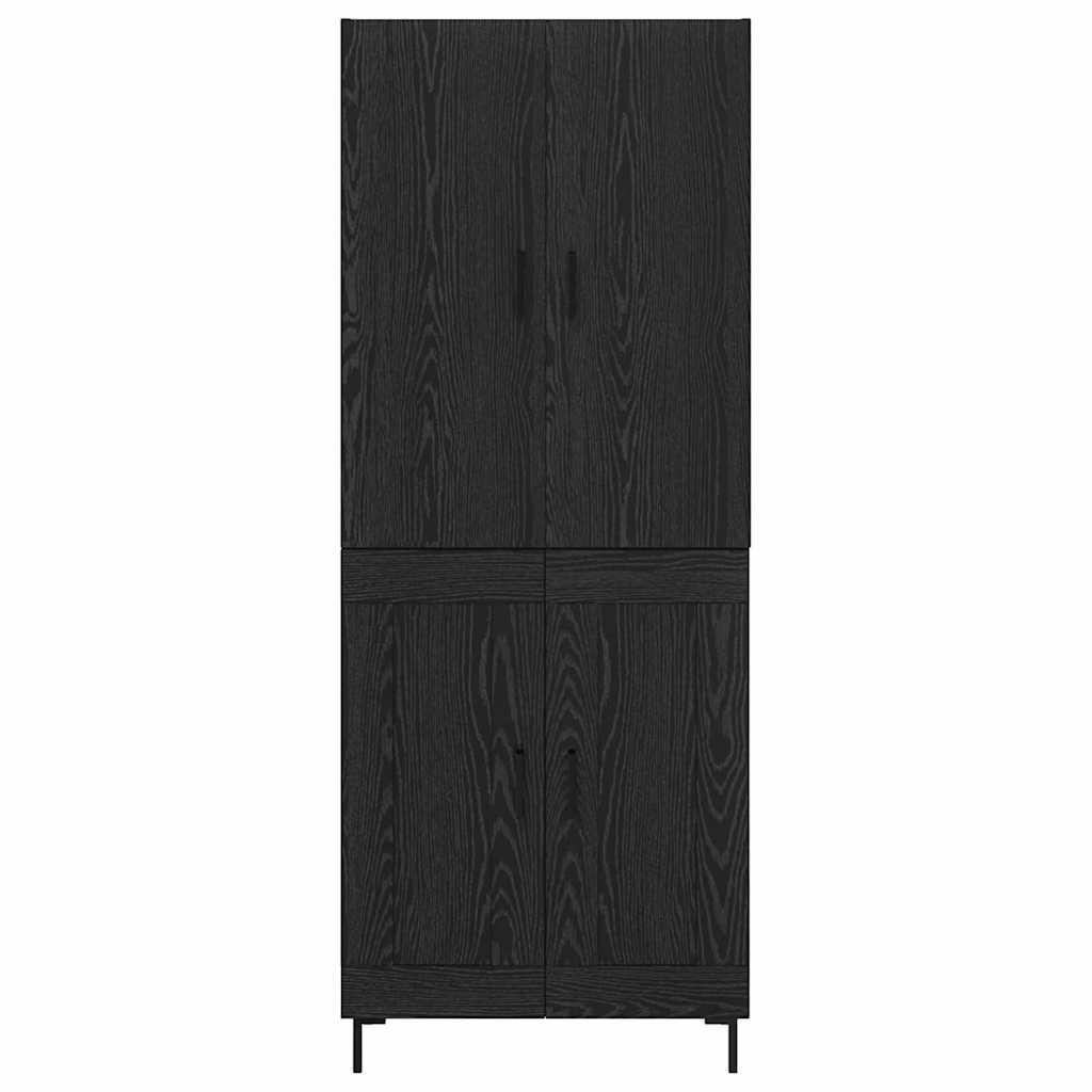 Credenza Rovere Nero 69,5 x 34 x 180 cm Legno multistrato 3416090