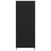 Credenza 2 pcs Rovere nero 69,5 x 34 x 180 cm Legno multistrato 3416092