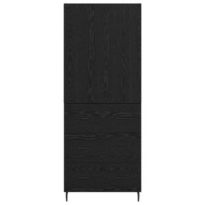 Credenza 2 pcs Rovere nero 69,5 x 34 x 180 cm Legno multistrato 3416092