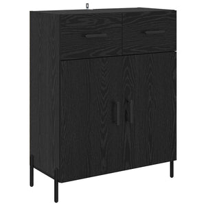 Credenza Rovere Nero 69,5 x 34 x 180 cm Legno multistrato 3416096