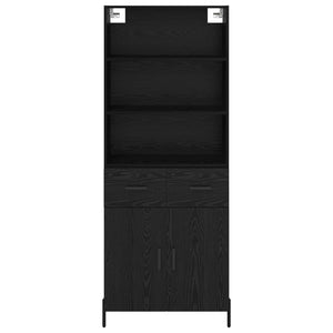 Credenza Rovere nero 69,5 x 34 x 180 cm Legno multistrato 3416099