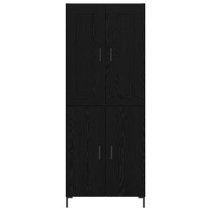 Credenza Rovere Nero 69,5 x 34 x 180 cm Legno multistrato 3416109