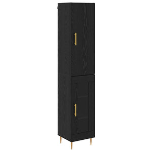 Credenza Rovere Nero 34,5 x 34 x 180 cm Legno multistrato 3416119