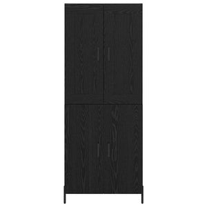 Credenza 2 pcs Rovere Nero 69,5 x 34 x 180 cm Legno multistrato 3416121