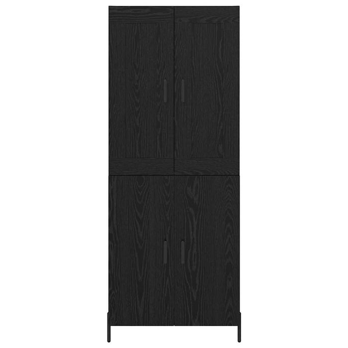 Credenza 2 pcs Rovere Nero 69,5 x 34 x 180 cm Legno multistrato 3416121