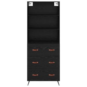 Credenza 2 pcs Rovere nero 69,5 x 34 x 180 cm Legno multistrato 3416126