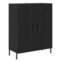 Credenza Rovere Nero 69,5 x 34 x 180 cm Legno multistrato 3416130