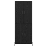 Credenza Rovere Nero 69,5 x 34 x 180 cm Legno multistrato 3416130