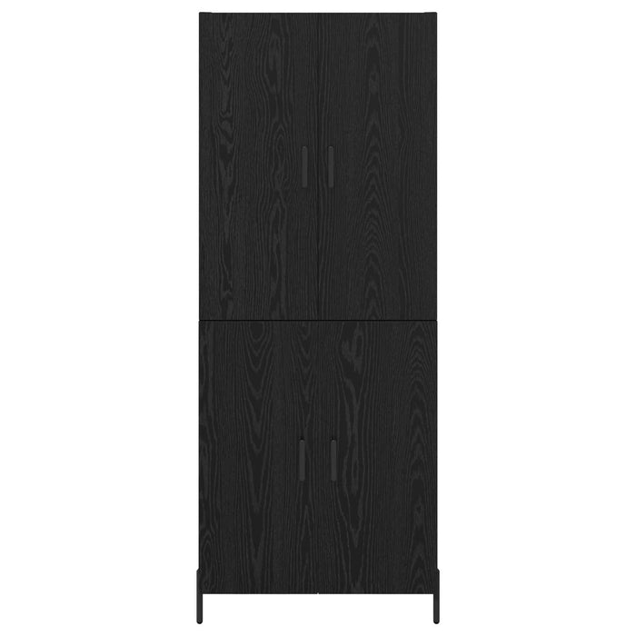 Credenza Rovere Nero 69,5 x 34 x 180 cm Legno multistrato 3416130