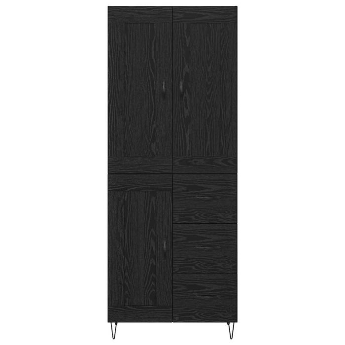 Credenza Rovere Nero 69,5 x 34 x 180 cm Legno multistrato 3416133