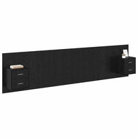 Testata con Comodino Rovere Nero 337 x 32,5 x 80 cm 3416135