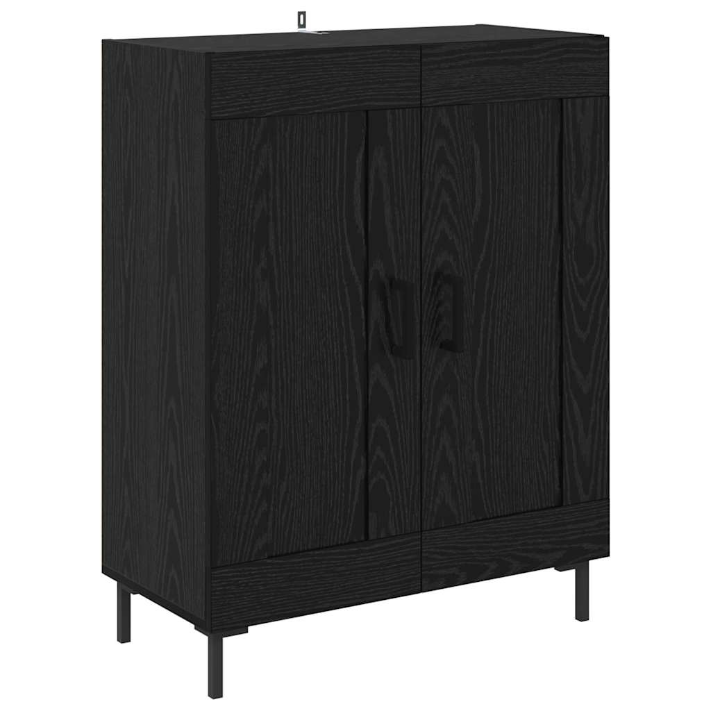 Credenza Rovere Nero 69,5 x 34 x 180 cm Legno multistrato 3416138