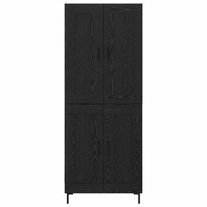 Credenza Rovere Nero 69,5 x 34 x 180 cm Legno multistrato 3416138