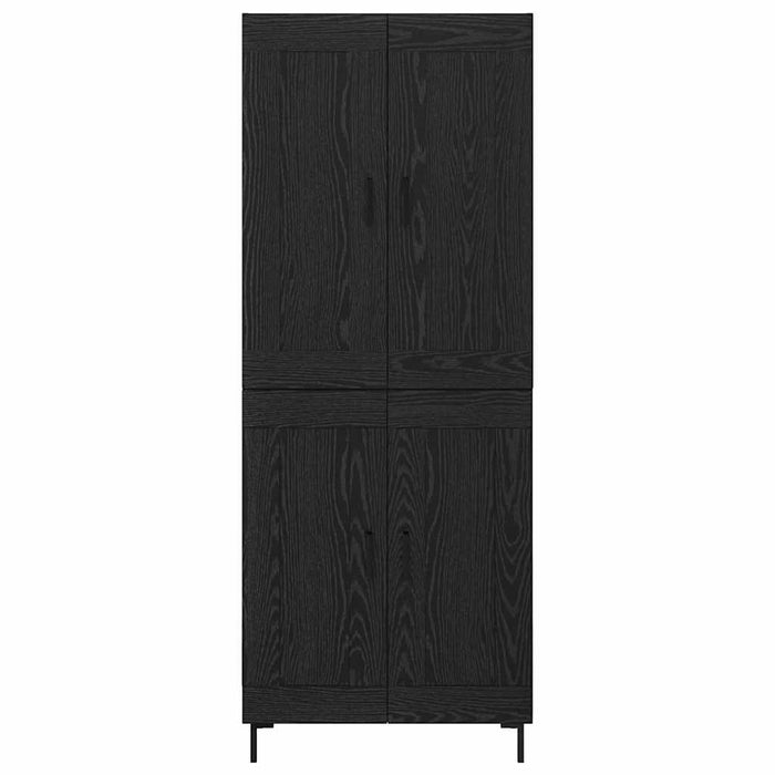 Credenza Rovere Nero 69,5 x 34 x 180 cm Legno multistrato 3416138