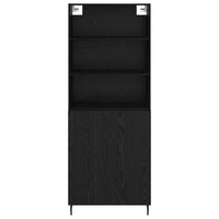 Credenza 2 pcs Rovere Nero 69,5 x 34 x 180 cm Legno multistrato 3416139